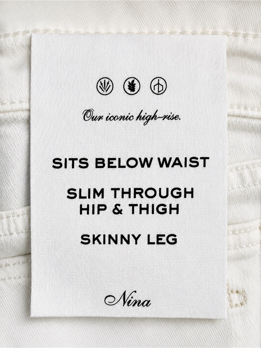 NWT rag & bone Jeans White Nina HighRise Ankle Skinny Retail$250 Size 23 or 30 - Picture 12 of 12